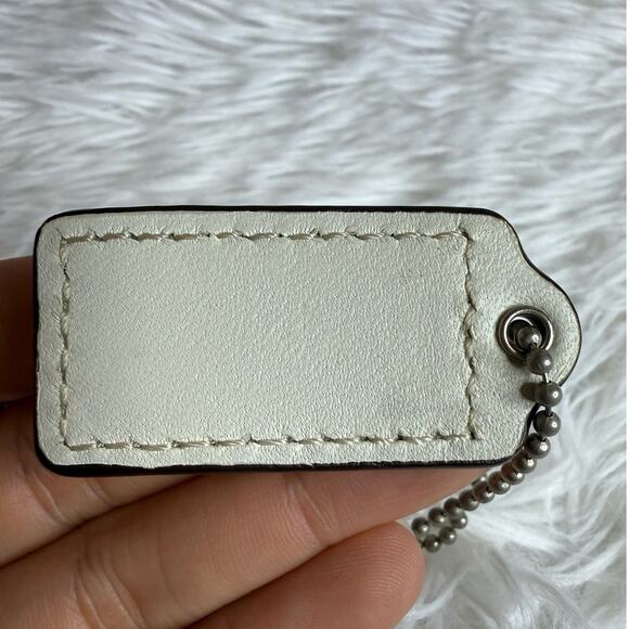 1.5" COACH  Fob Bag Charm Hang tag Hangtag - Picture 2 of 2